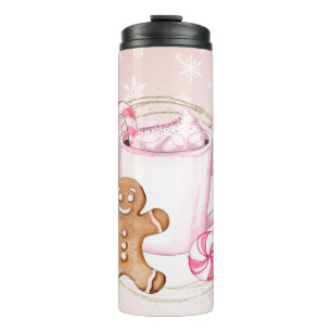 Hot-cacao- en Ginger-cookie Travel-handschoenen Thermosbeker