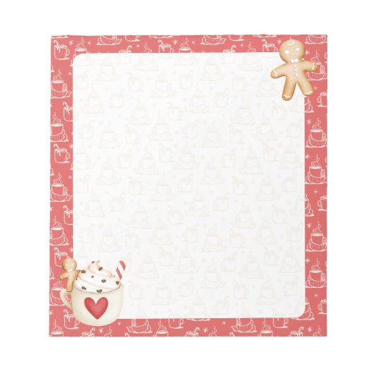 Hot Cacao & Gingerbread Cookie Notitieblok (Voorkant)