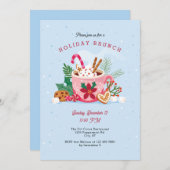 Hot Cacao Kerstvakantie uitnodiging (Voorkant / Achterkant)