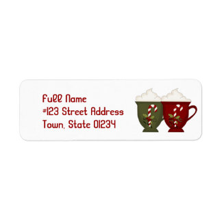 Hot cacao mailing labels