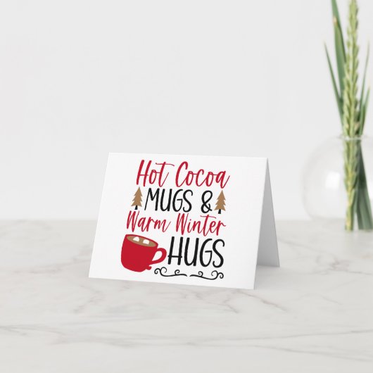 Hot-cacao-Mokken en -huggen Kaart (Voorkant)