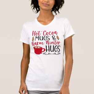 Hot-cacao-Mokken en -huggen T-shirt