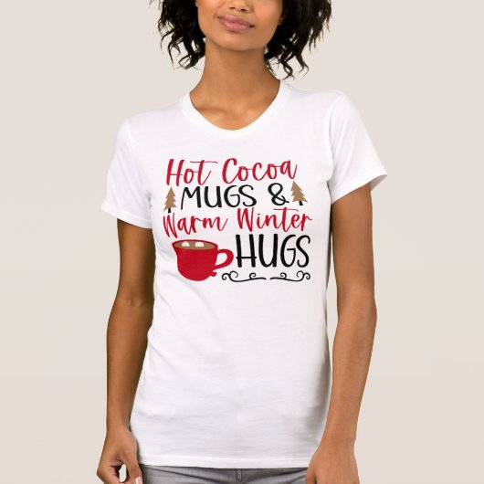 Hot-cacao-Mokken en -huggen T-shirt (Voorkant)