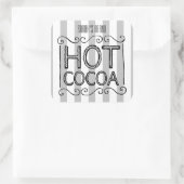 Hot Cacao Voeg Jouw namen toe Vierkante Sticker (Tas)