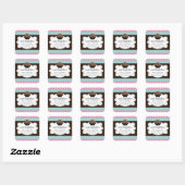 Hot-cacaochocolade-bommen Vierkante Sticker (Vel)