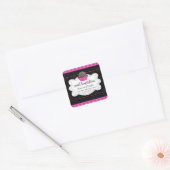 Hot-cacaochocolate-bommen Square-sticker Vierkante Sticker (Envelop)