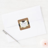 Hot-cacaochocolate-bommen Square-sticker Vierkante Sticker (Envelop)