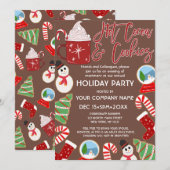 Hot-cacaokoekjes Illustratie Kerstmis Corporate Kaart (Voorkant / Achterkant)