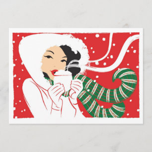 Hot-cacaouitnodiging Kaart