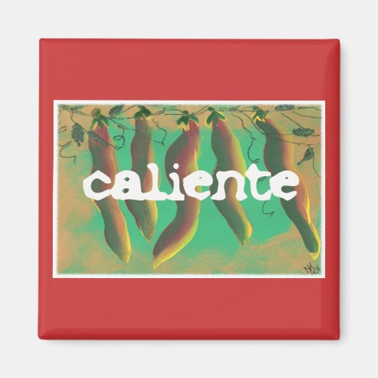 Hot Caliente Jalapeno Peppers Magneet (Voorkant)