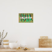 Hot Caliente Jalapeno Peppers Poster (Keuken)