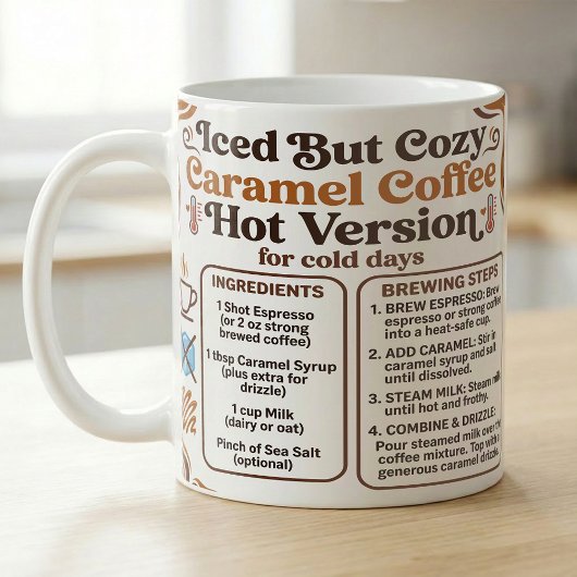 Hot Caramel Latte Recipe Cozy Koffiemok