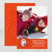 Hot-ccacaoporakaart Feestdagenkaart (Voorkant / Achterkant)