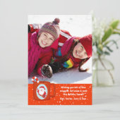 Hot-ccacaoporakaart Feestdagenkaart (Staand voorkant)