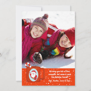 Hot-ccacaoporakaart Feestdagenkaart