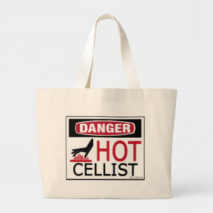 Hot Cellist Grote Tote Bag