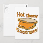 Hot Cheesy Goodness Grilled Cheese Sandwich Briefkaart (Voorkant / Achterkant)