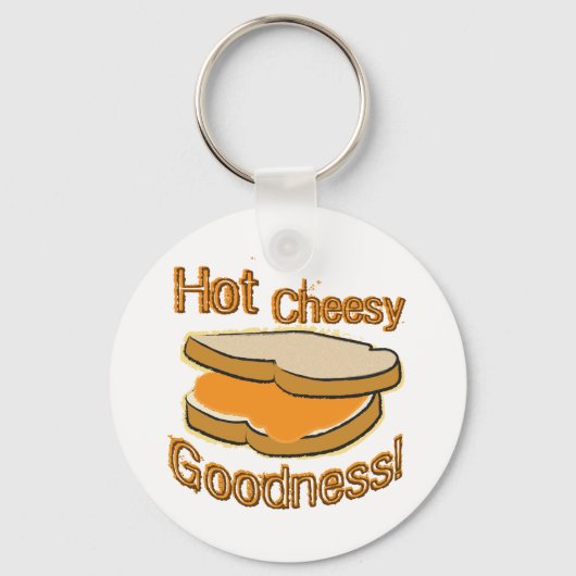 Hot Cheesy Goodness Grilled Cheese Sandwich Sleutelhanger (Voorkant)