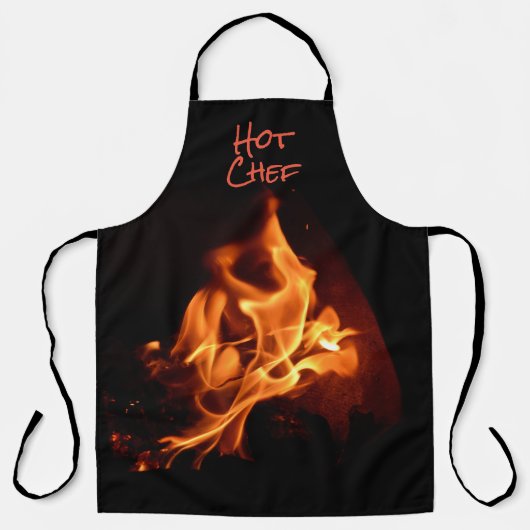 Hot-Chef-blaasontvlammen Schort (Voorkant)