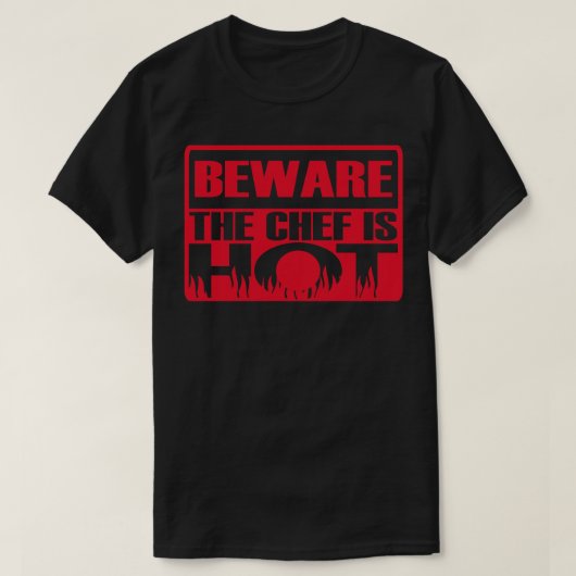 Hot chef t-shirt (Design voorkant)