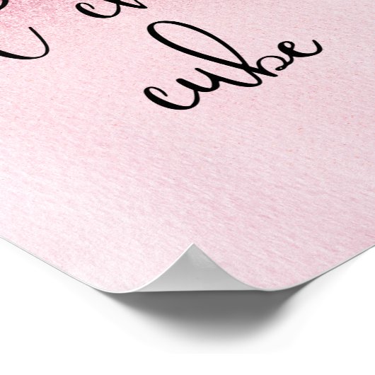 Hot Chick's Cube Pink Cubicle Funny Kantoor Desk Poster (Hoek)