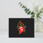 Hot Chili Briefkaart (Staand voorkant)
