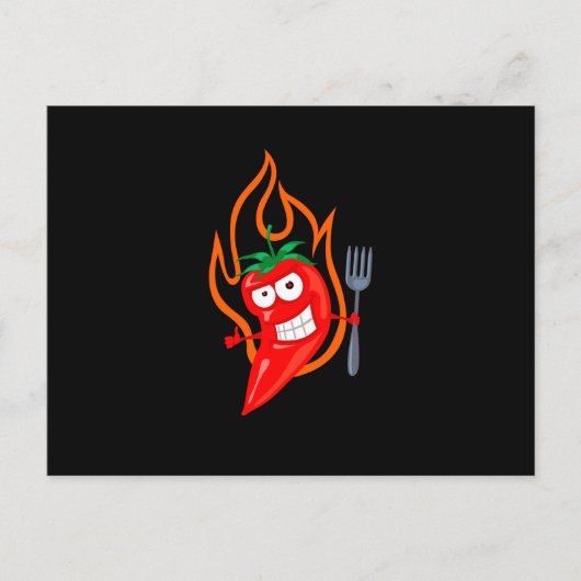 Hot Chili Briefkaart (Voorkant)