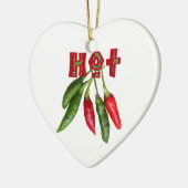 Hot CHILI Keramisch Ornament (Links)