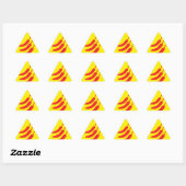 Hot Chili Pepper drie waarschuwingsteken Sticker (Vel)