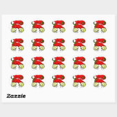 Hot Chili Pepper en Ui Graphic Ronde Sticker (Vel)