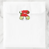Hot Chili Pepper en Ui Graphic Ronde Sticker (Tas)