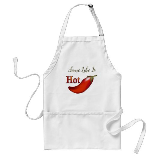 HOT Chili Pepper Funny Apron Standaard Schort (Voorkant)