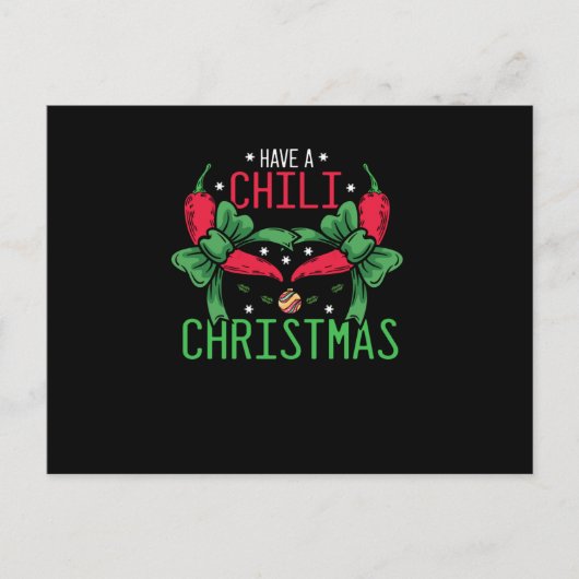 Hot Chili Pepper-kerstdesign, Unisex Briefkaart (Voorkant)