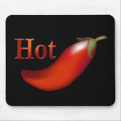 Hot Chili Pepper Mousepad Muismat (Voorkant)