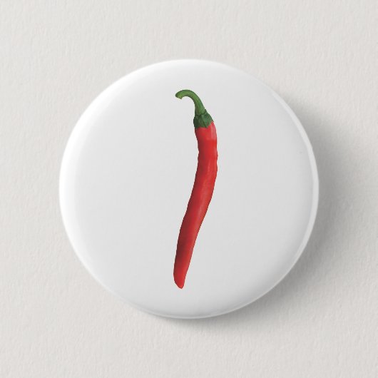 Hot Chili Pepper Ronde Button 5,7 Cm (Voorkant)