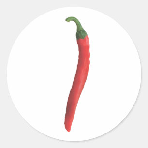Hot Chili Pepper Ronde Sticker