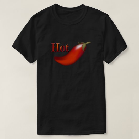 Hot Chili Pepper T-shirt Black (Design voorkant)