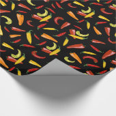 Hot-Chili Pepper Wrapping Paper Novelty Gift Wrap Cadeaupapier (Hoek)