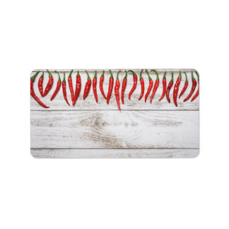 Hot Chili Peppers Border Etiket
