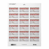 Hot Chili Peppers Border Etiket (Full Sheet)