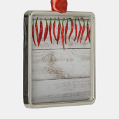 Hot Chili Peppers Border Metalen Ornament (Rechts)