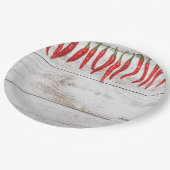 Hot Chili Peppers Border Papieren Bordje (Gekanteld)