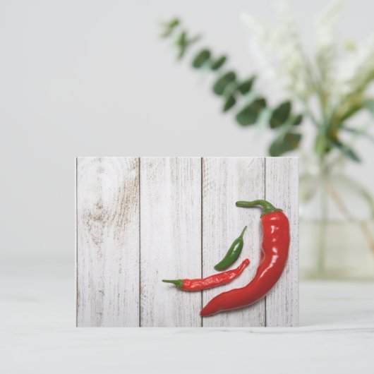 Hot Chili Peppers Briefkaart (Staand voorkant)