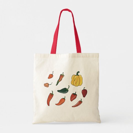 Hot Chili Peppers Canvas tas (Achterkant)