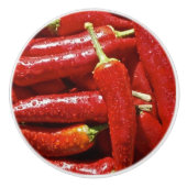 HOT CHILI PEPPERS CERAMIC KNOB KERAMISCHE KNOP (Voorkant)