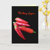 Hot Chili Peppers denken aan jou Kaart (Gele Bloem)