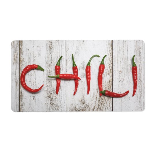 Hot Chili Peppers Etiket (Voorkant)