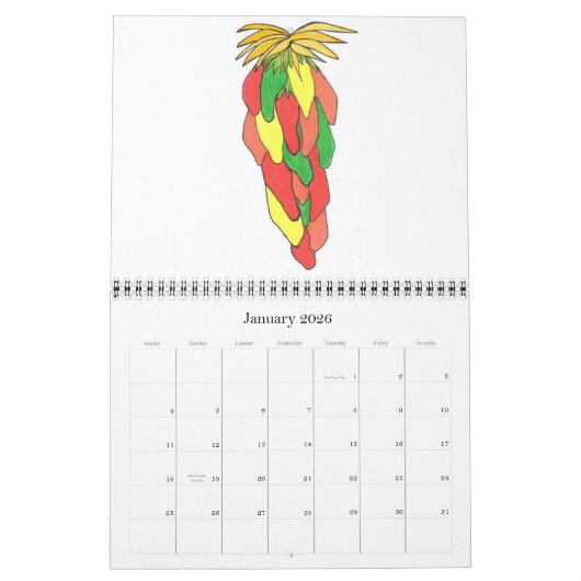 Hot Chili Peppers! Kalender (Jan 2026)