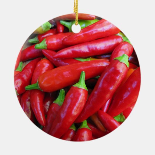Hot Chili Peppers Keramisch Ornament (Achterkant)