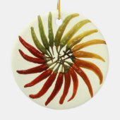 Hot Chili Peppers Keramisch Ornament (Achterkant)